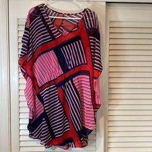 Express V Neck lined summer sheet dress size small